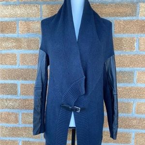 MAJE Lamb Leather Cardigan Size 1. I put XS below as size, I think this matches